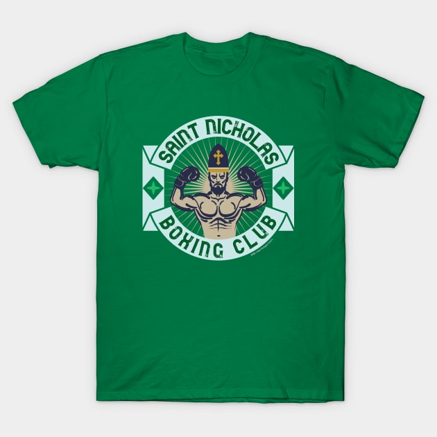 Saint Nicholas Boxing Club T-Shirt by MikeCottoArt